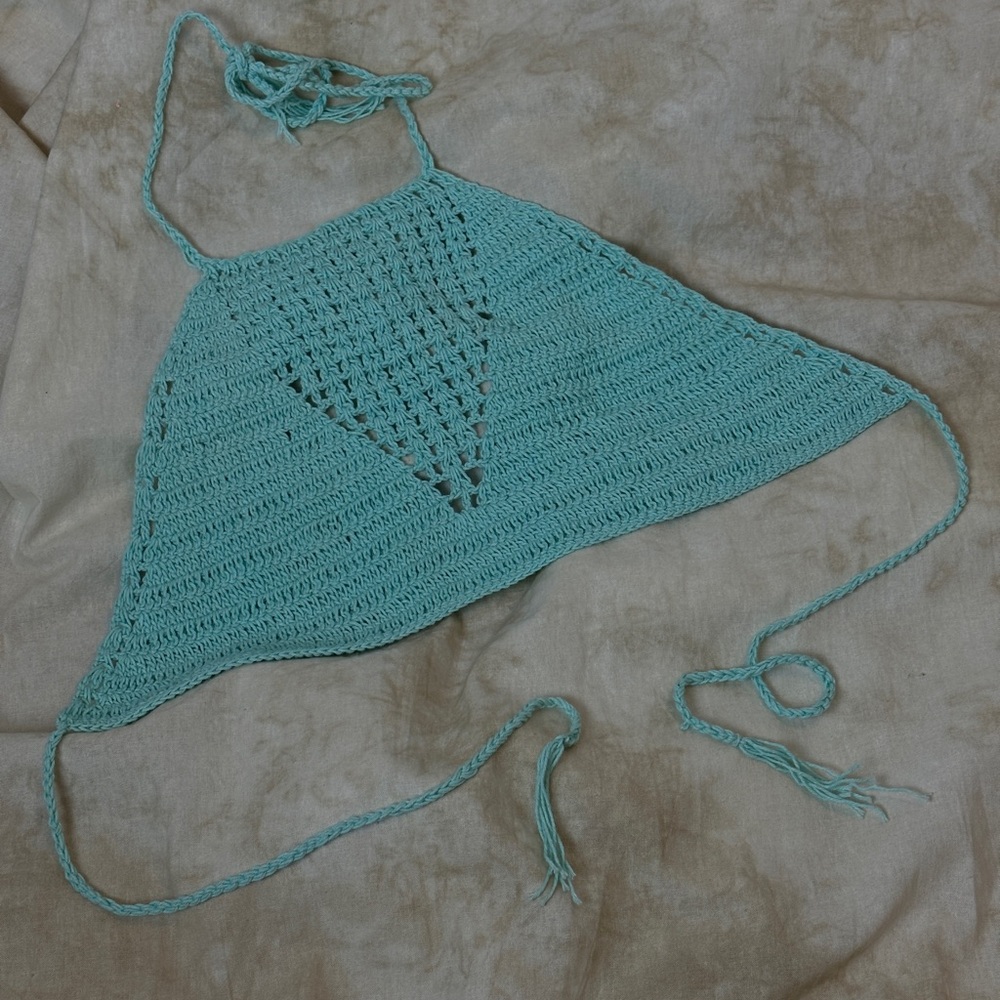 Handmade crochet top bralette
